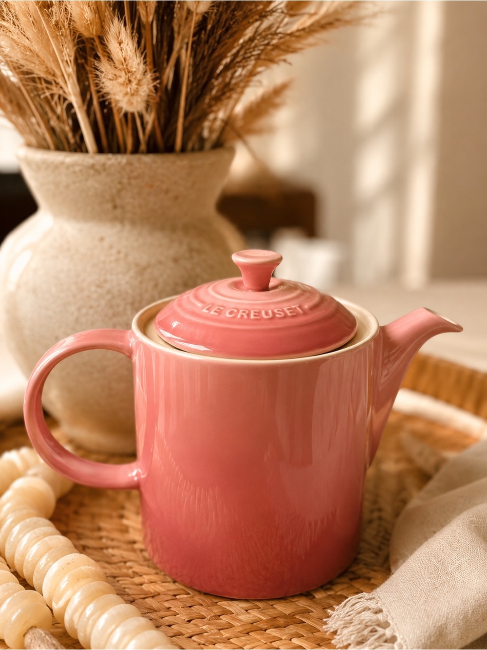 Le Creuset 1.3L Grand Teapot, Rose Quartz